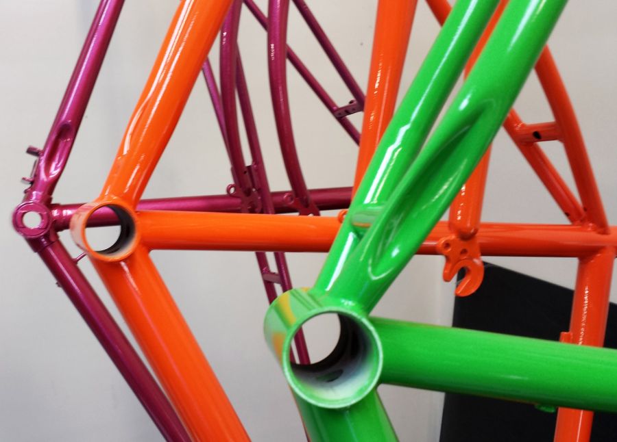 powder coating bicycle frame